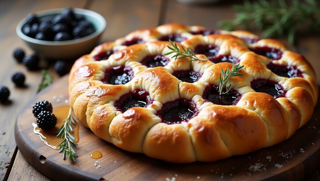 Blackberry Cobbler Focaccia